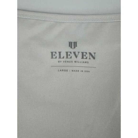 EleVen by Venus Williams NEW High Vibes Tennis Tank White Women Lrg Activewear - Picture 8 of 9
